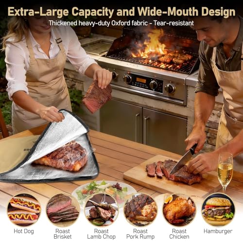 BANGIE BBQ Blanket para Meat, Bolsa Aislante 21 in miniatura 5