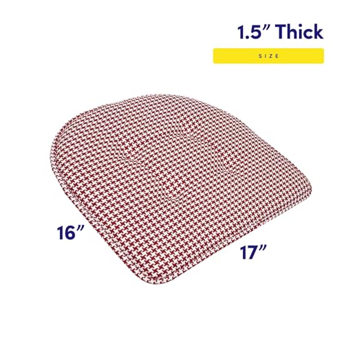 image for Sweet Home Collection Chair Cushion Memory Foam Pads Tufted Slip Non S