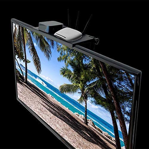 SHEMOK-Screen-Top-Shelf-for-Tv-Setup-Box-Shelf-Adjustable-Tv-Screen-Top-Storage-Shelf-Black