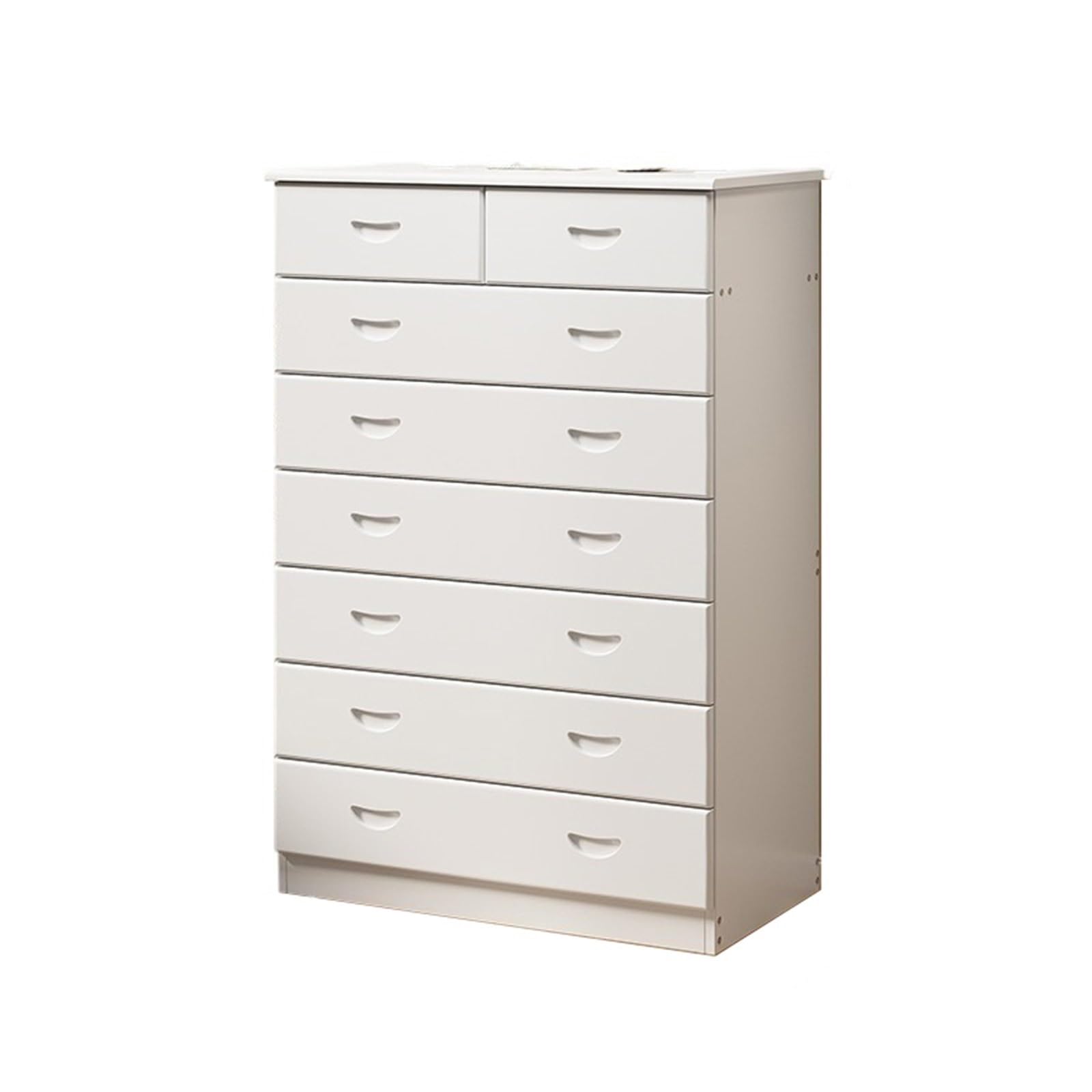 Dh2yjnbf3 Bedroom Minimalist Wooden Storage Cabinet With 8 Drawers Chest Of For Living Room, Closet Dresser Storage Organizer(White)