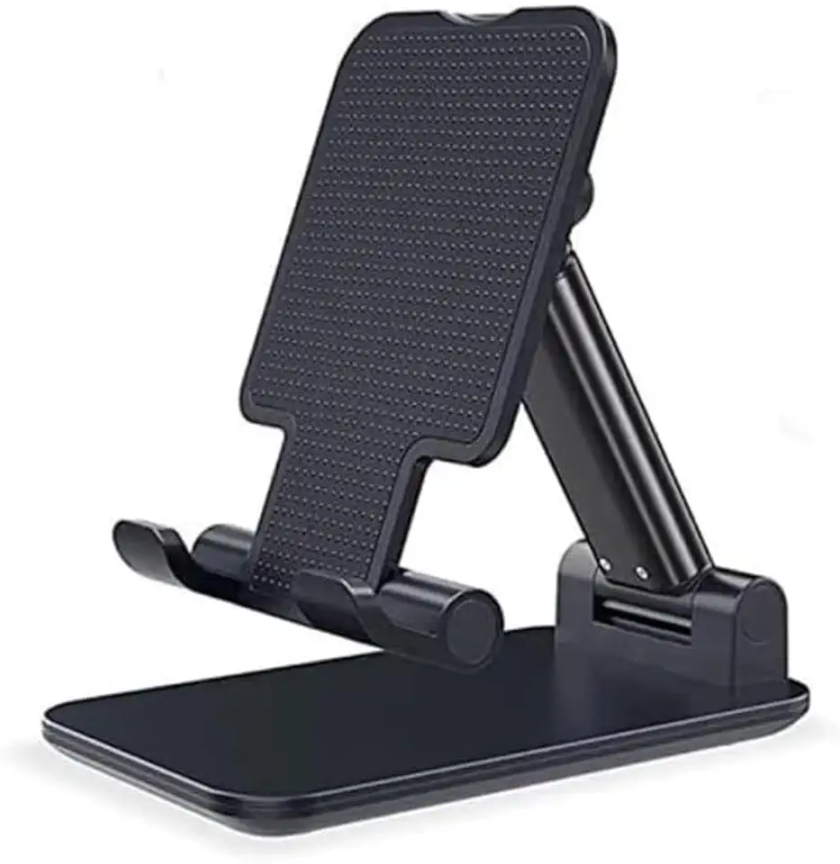 Suporte Para Celular Modelo de Mesa Articulado Ajustável (Preto)