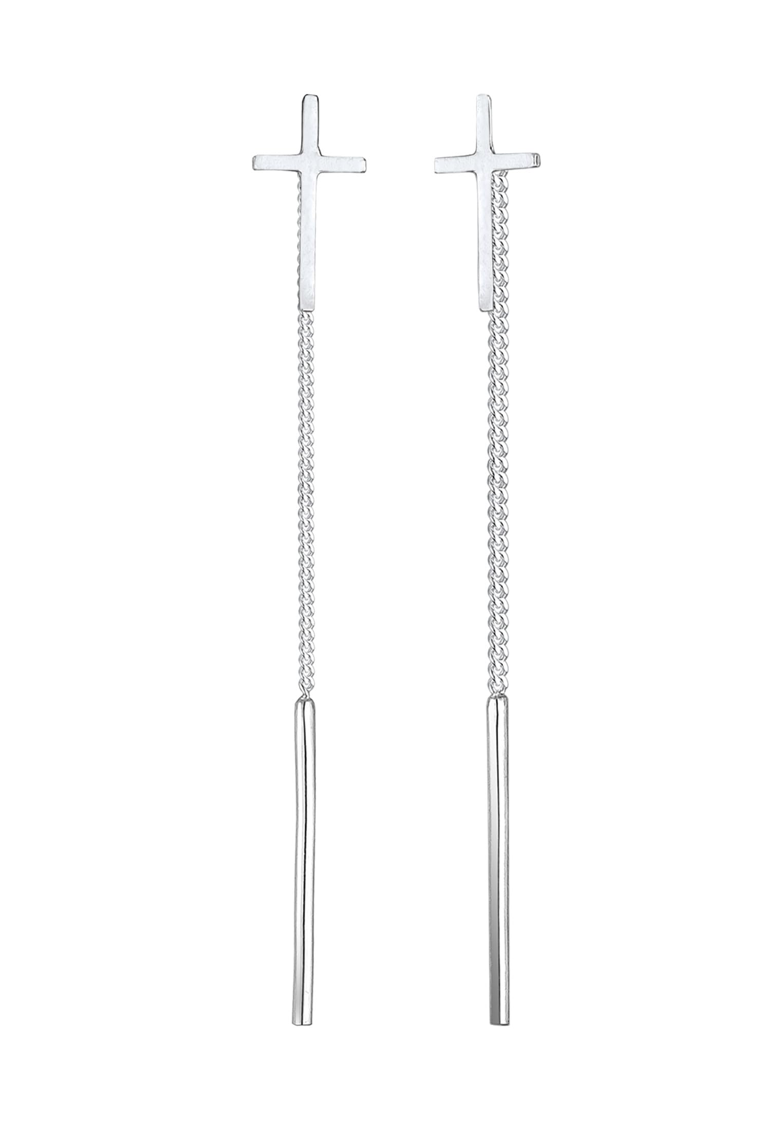 Elli 925 Sterling Silver Cross Dangle Chain Trend 301711118