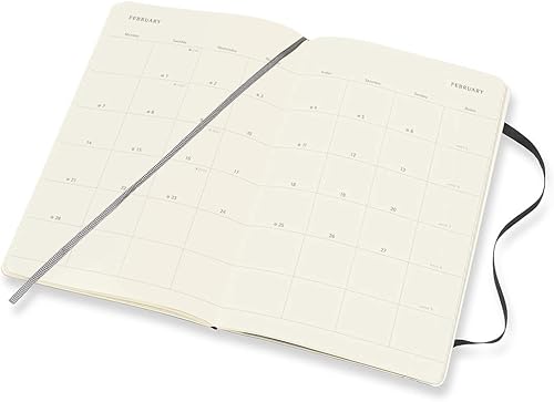 Miniatura 5 de Moleskine DSB12MN3Y22 Monthly Diary, Beginning January 2022, Soft Cover, Large, Black