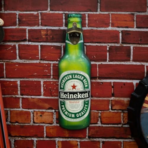 Image of Metal Bottle and Can Opener He eken Beer Bottle Opener Wall Mount