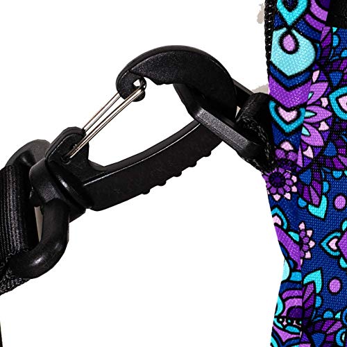 Bandolera para portátil de 14 pulgadas morada con asa cómoda 4