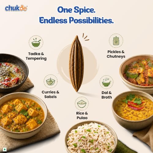 Image of Chukde Cumin Seeds (Jeera Sabut), 500g | Strong Aroma & Rich Taste | Ideal for Tadka, Seasoning, Jeera Rice & Curries | Bold & Heavier Cumin Seeds | No Artificial Color Added | Laboratory Tested