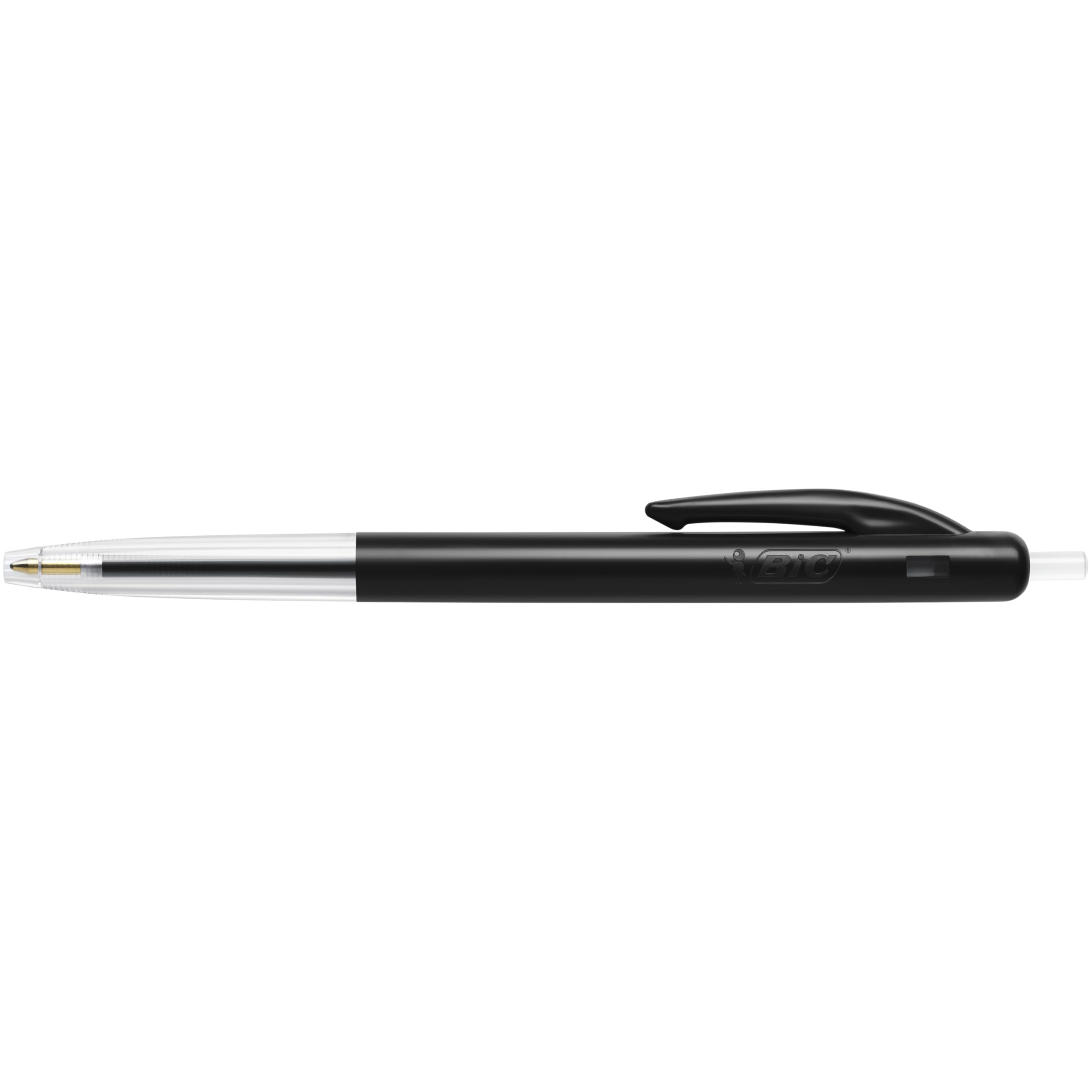 BIC M10 Original Stylos-Bille Rétractables Pointe Moyenne (1,0 mm) - Noir, Boîte de 50