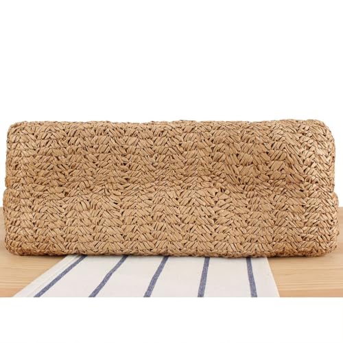 Big Woven Bag Women Large Tote Bag Summer Beach Handbag Retro Simple Travel Vacation Shoulder Bag4