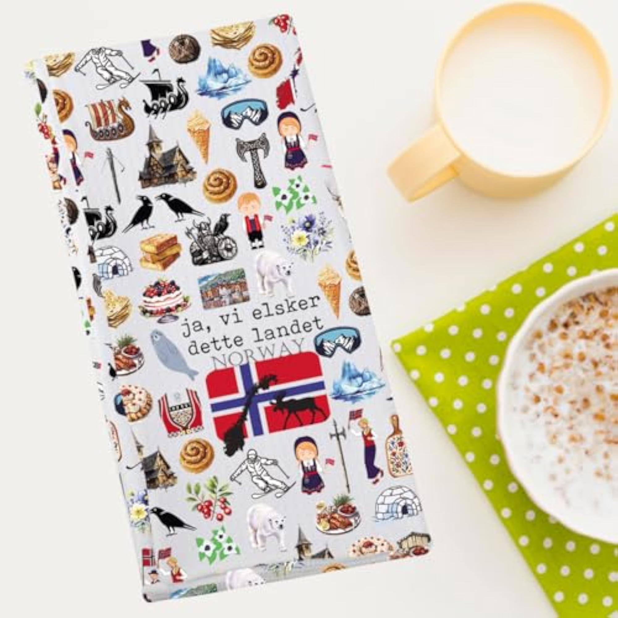Norway Kitchen Towels, Norwegian Gift for Housewarming