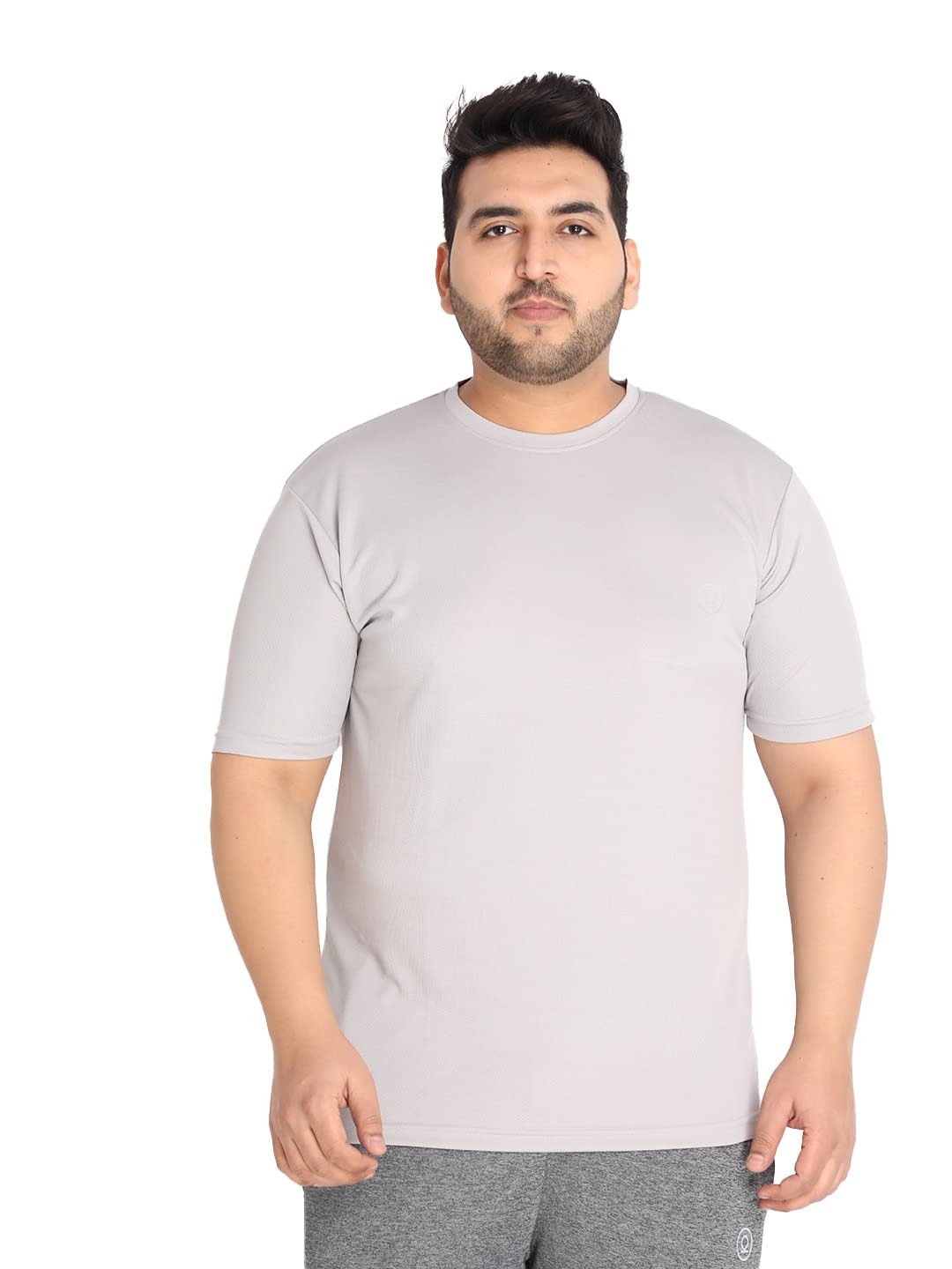 chkokko Men's Polyester Regular Fit Solid Sports T-Shirt-picture-35