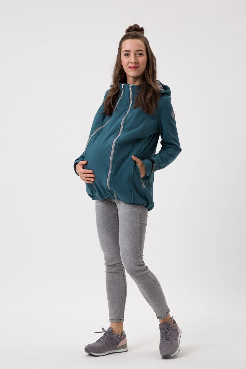 fun2bemum Enigma 5in1 BACK/FRONT Softshell Jacke,Tragejacke, Babytragejacke,Schwangerschaftsjacke