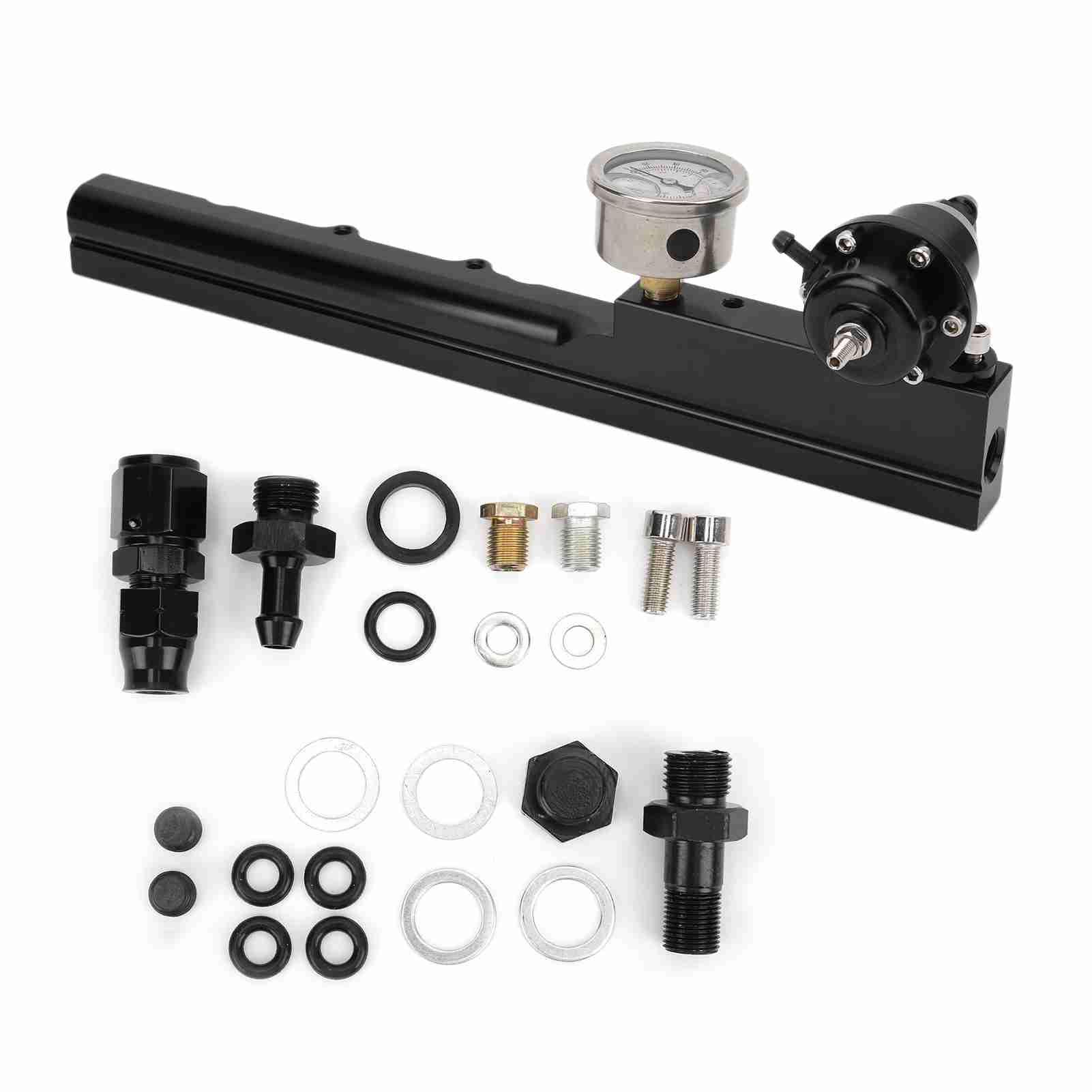 Regulador de presión de Combustible de 1000 CV, Repuesto de aleación de Aluminio para Integra/Civic/del Sol SI, Serie D Todos los Motores intercambiados, Orificio de Combustible de 1/2 Pulgadas