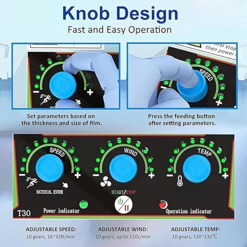 Gonflage 5 à 10 m min pour machine à coussin d'air à 10 vitesses