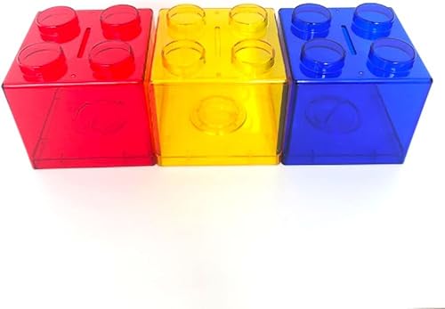 Miniatura 4 de 1 alcancía de bloques de construcción, bloques de plástico transparente, alcancía, caja de almacenamiento de monedas (verde)