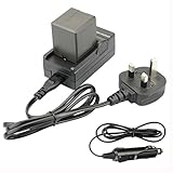 DSTE Poignée d'alimentation batterie de rechange et dc61u Kit de Chargeur de voyage pour Panasonic Oege ag ac7 AG AF100 AG HMC40 ag hmc80 AG HMC150 HDC HS250, HDC HS300 HDC HS700 HDC SD600, HDC SD700 HDC SDT750 HDC TM300 HDC TM700 SDR H80 digatal Appareil photo