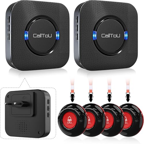 CalltoU Notrufknopf für Senioren,Senioren Notruf mit 5 Lautstärkestufen,hausnotruf mit 55...