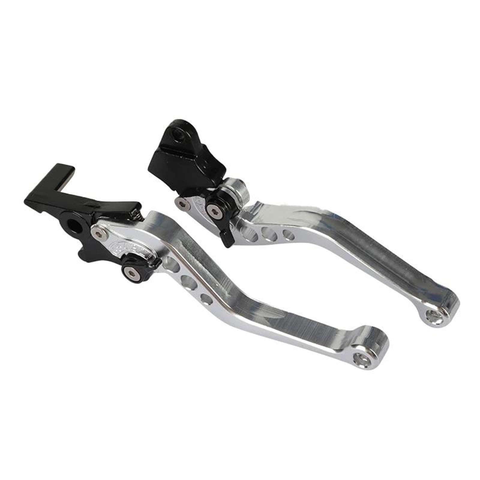 Etekgvyva Gray Clutch Brake Lever Set Universal Motorcycle Clutch Brake Handle Drum Lever Motorcycle Clutch And Handbrake(Gray)