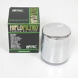 Filtro de aceite Filtro de aceite cromado para moto Harley Davidson 883 XLH Sportster 1986 a 2007