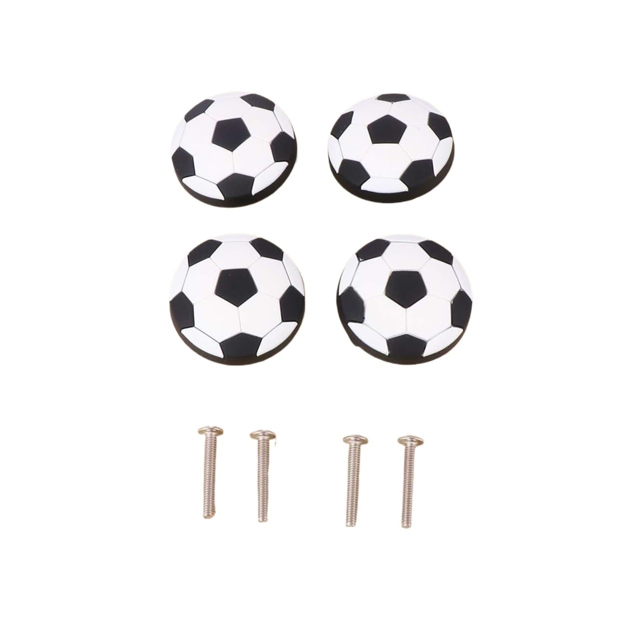 KLdcfhDR 4-6pcs Soft Rubber Sport Ball Shape Cabinet Drawer Knobs(4pcs)
