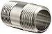 Polyconn PC113NB-815 Nickel Plated Brass Pipe Fitting, Nipple, 1/2" NPT Male, 1-1/2" Length (Pack of 5)