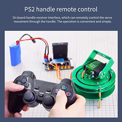 Yahboom 2-Dof Servo Pan-Tilt Kit For Diy Robot, Electric Platform With Metal Servo, Accessories For Camera Or Robot Arms Bracket (2Dof Metal Servo With Control Board And Handle) #TOP5