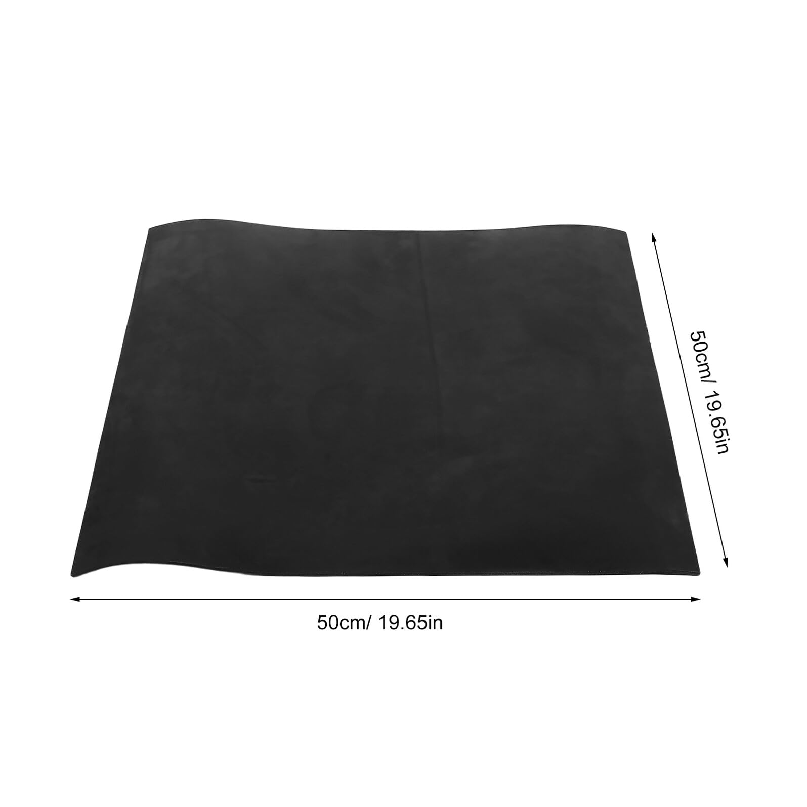 Hochleistungs Antivibrationspad aus Gummi 4mm Schwarz | Texturierte Oberfläche, für Generator und Waschmaschine, Schwingungsdämpfung bei Nassen Böden