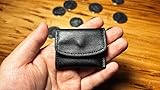The Cowhide Coin_Wallet (Black) by Bacon Magic – Trick