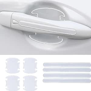 8 Pièces Protecteur Poignée Porte De Voiture Pour