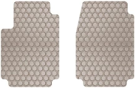 2003-2009 Compatible for Mercedes W211 E-Class (Two Wheel Drive) Tan Hexomat 2 Piece Front Mat Set