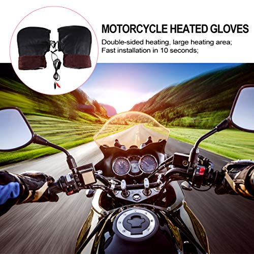 BESPORTBLE 1 par 12V Motocicleta Luvas Aquecidas Luvas de Aquecimento de Inverno Tampa Manter O Aque