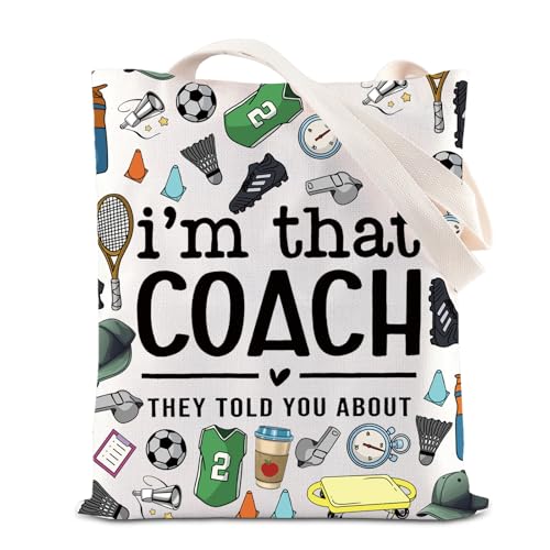 KUIYAI PE Coach Appreciation Tote Bag Physical Education Teacher Gift PE Instructor Gift Teacher Day Gift Gym Coach Gift