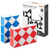 GLATT & SICHER: ECHOCUBE Twist Magisches Lineal hat eine glatte Oberfläche und eine abgerundete Kante, um zu verhindern, dass Ihre Hände zerkratzt werden. Der Schlangenwürfel ist sicher im Gebrauch, da er aus verschleißfestem und sturzsicherem ABS-Kunststoff hergestellt ist, der ungiftig und recycelbar ist.