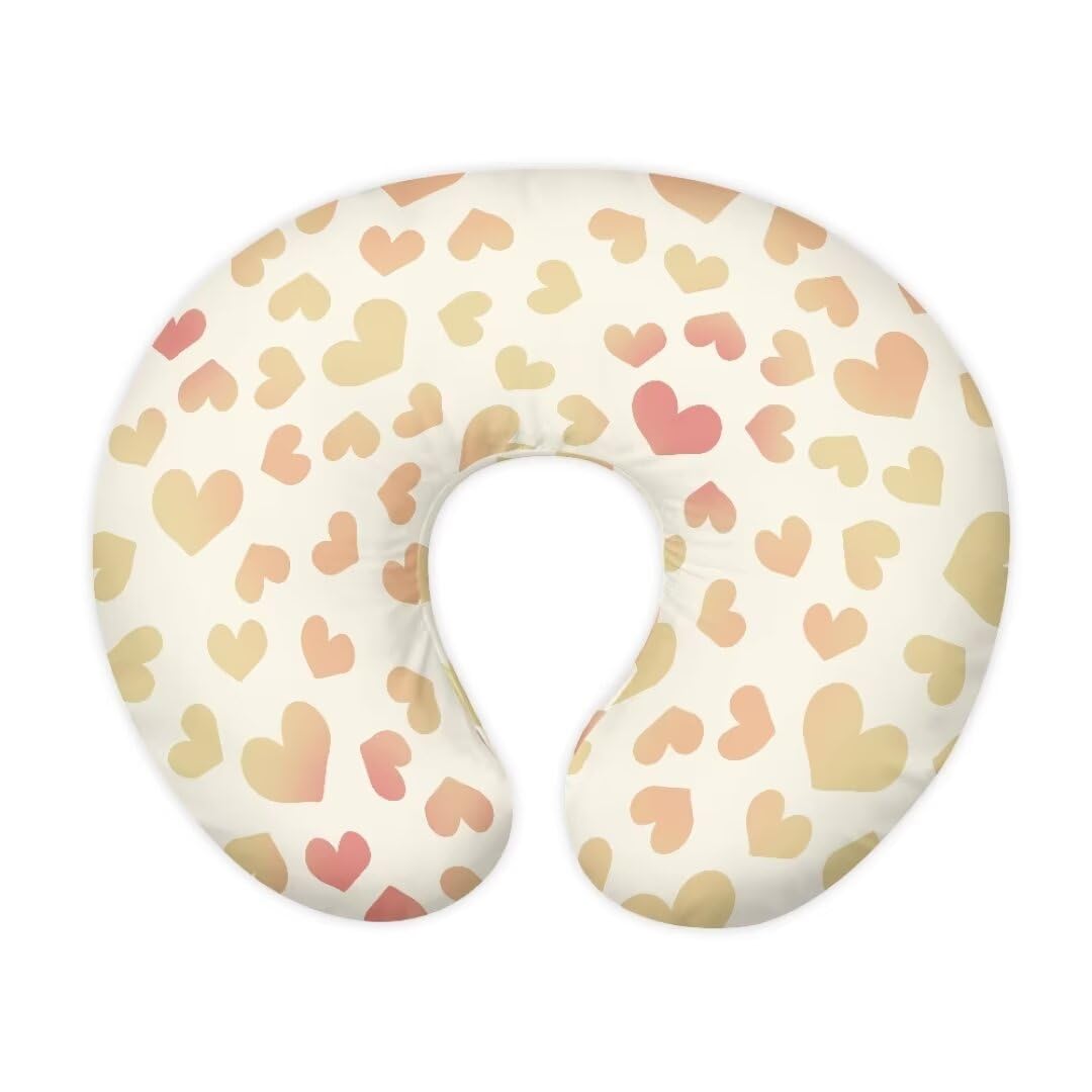 Zanxiantu Heart Girls Comfortable Nursing Pillow Covers Skin Friendly Boys Nursing Pillow Slipcovers Pillow Cover for 0-24 Months Baby Infant Breastfeeding Pillow Slipcover