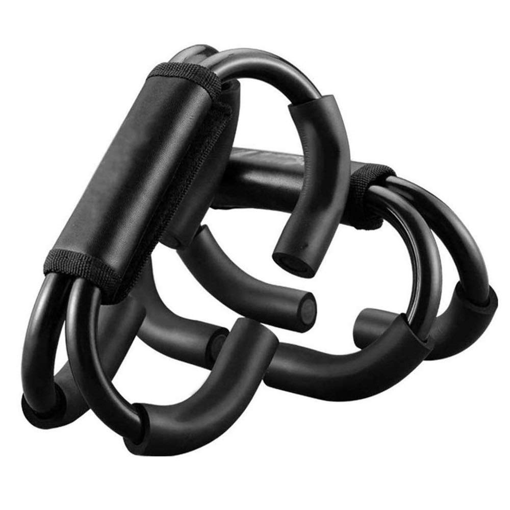 BZLLW Push Up Bars for Floor - Steel S-type Push-ups Bracket Perfect Pushups for Men,Women - Slip Push Up Design - Handle Grips for Comfort