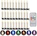 Produktbild VASEN 30er Christbaumkerzen Kabellos LED Weihnachtsbaumkerzen Warmweiß Bunt Weihnachtskerzen Weihnachtsbeleuchtung mit Timer Funktion (Weiß+Bunt)