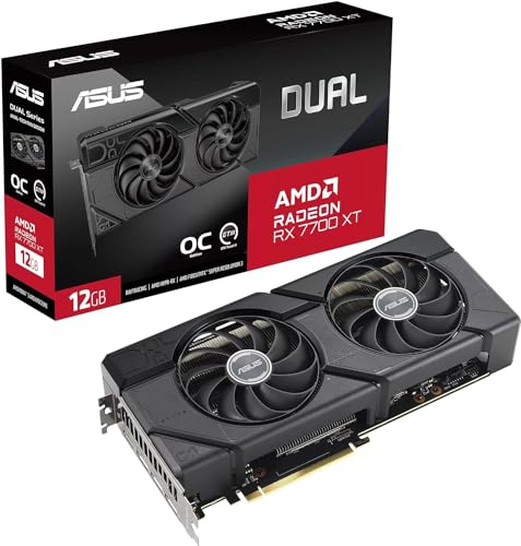 Image of ASUS Dual Radeon RX 7700 XT OC Edition 12GB GDDR6 Graphics Card