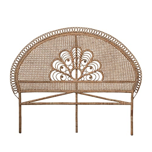 Creative Co-Op Handmade Rattan Size Headboard, Queen (U.s. Standard), Natural #TOP14