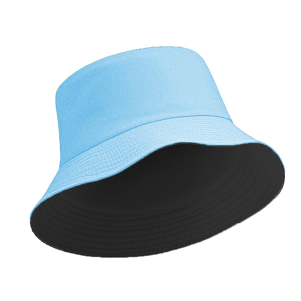 Bucket Hat for Men Women Sun Hat Beach Travel Fishing Hat Double Side Wear