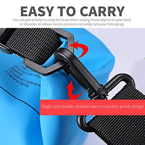 Saco seco impermeável flutuante Fdrirect, saco de armazenamento seco impermeável ao ar livre 2L / 5L