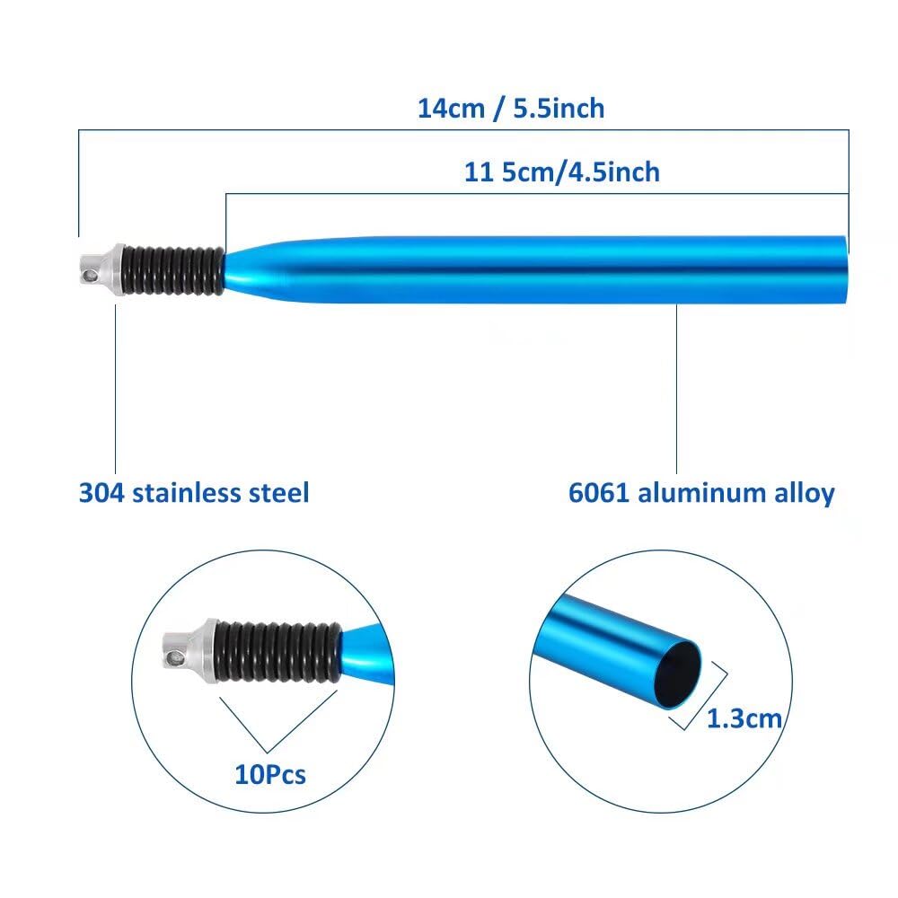 Fishfun Wacky Rig Tool with Silicone O Rings and Wacky Hooks, 100Pcs for 3