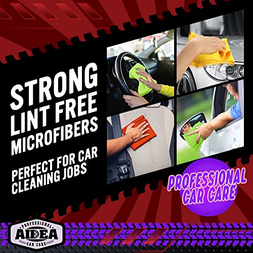 Image of AIDEA Microfiber Cleaning Cloth, 800PK, Microfiber Towels for Cars, Shop Towels Cleaning Rags, Premium Wash Cloths, Absorbent Towel for SUVs, House, Kitchen, Commercial, Cleaning Supplies 12x12 inch