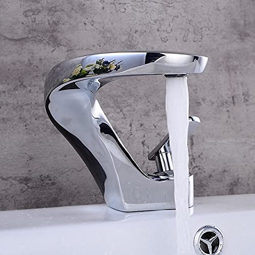 Robinet de salle de bain F8151 mitigeur eau chaude et froide pour vasque familiale