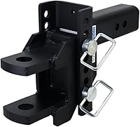 Vista 1 de Shocker XR - Enganche de pasador de horquilla con orificio de 1-1/4 pulgadas, se adapta a enganche de 2-1/2 pulgadas, elevación de 1.5