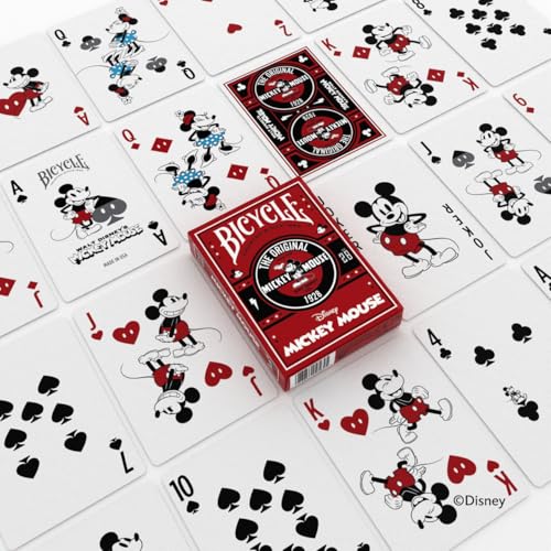 Image of Bicycle Classic Disney Character Sensational 6 Playing Card Deck Bundle Featuring - Mickey & Minnie Mouse, Donald & Daisy Duck, Goofy and Pluto