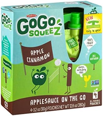 Go Go Squeez Apple/Cinnamon, All Natural Applesauce On The Go - (16 Pouches) from Materne