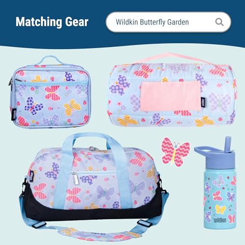 Image of Wildkin Kids 12-Inch Toddler Backpack - Lightweight School Bag for Daycare & Travel, Ages 3-7, Butterfly Garden, 12 Inch, Girls Backpack