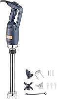 Vista 9 de VEVOR Licuadora de inmersión comercial de velocidad constante Licuadora de mano resistente de 350W Licuadora de mano de acero inoxidable 304