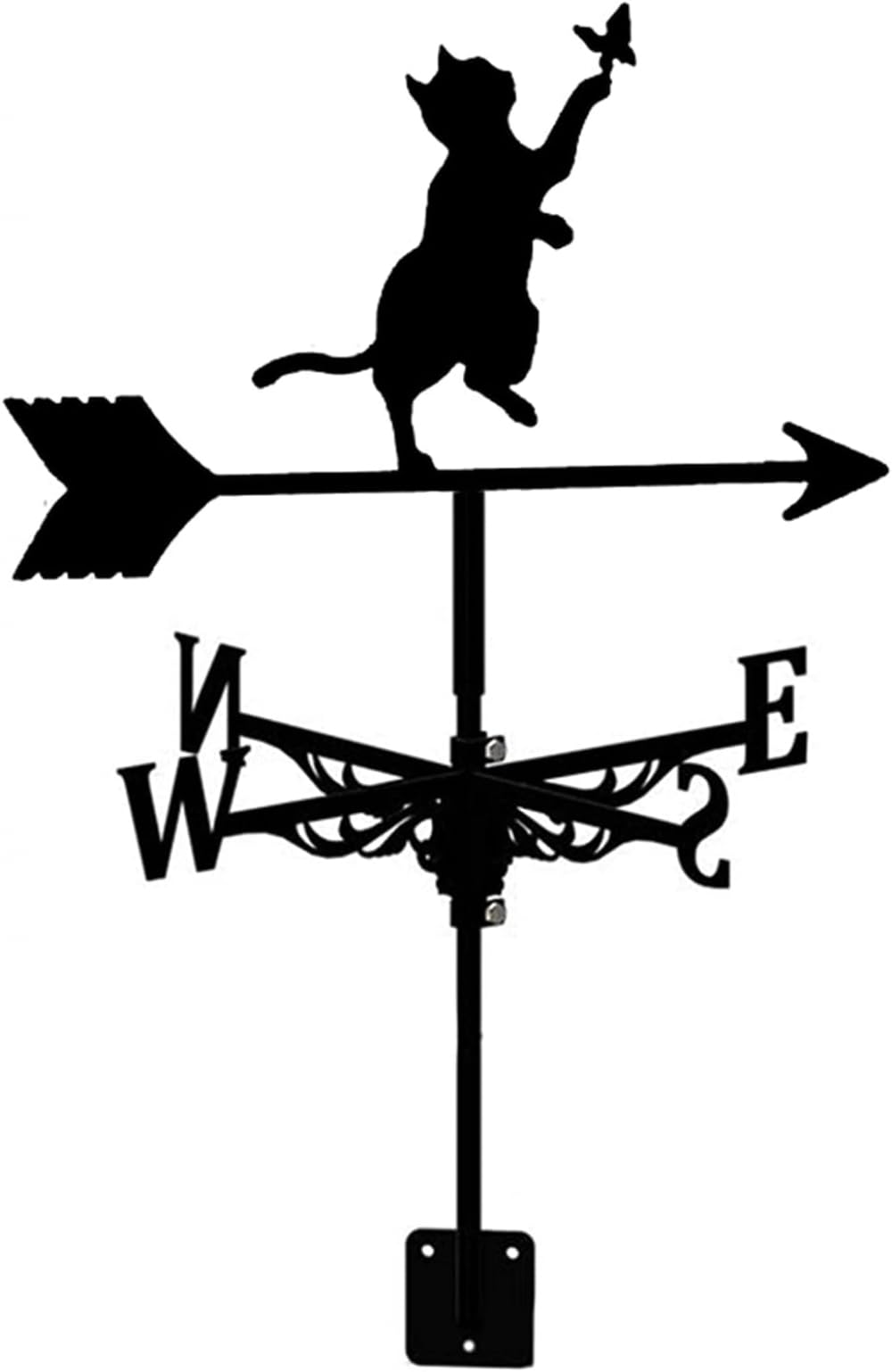 TAXXII Weather Vane Weathervane, Weathervane Ornament Iron Weathercock Wind Direction Indicator Garden