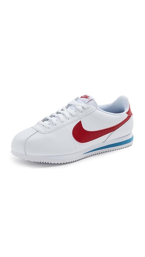 靴 Nike Cortez \"White/Varsity Red\" Nike Women's Cortez White, Varsity Red, & Varsity Blue Shoes
