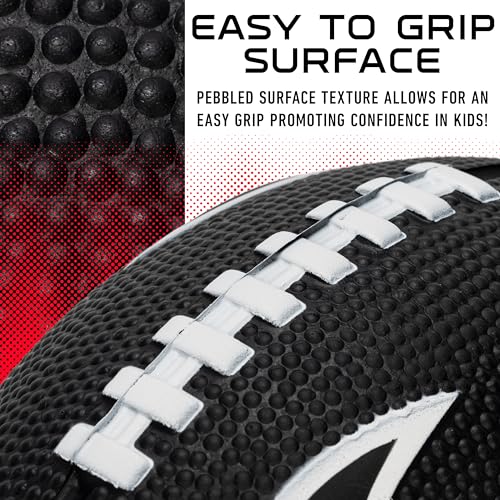 Image of Franklin Sports NFL Football - Kids Foam Football - Soft Junior Size 8.5 inch Ball with 3D Logos - Perfect for Gameday + Tailgates